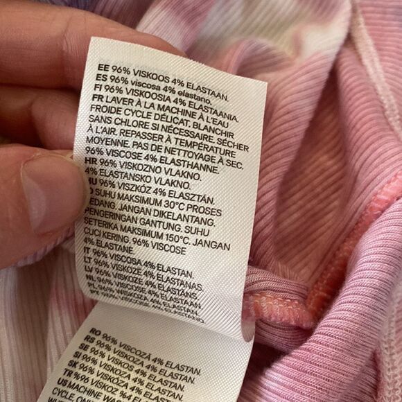 H&M ribbed short sleeve tie dyed t-shirt size small - Picture 5 of 5